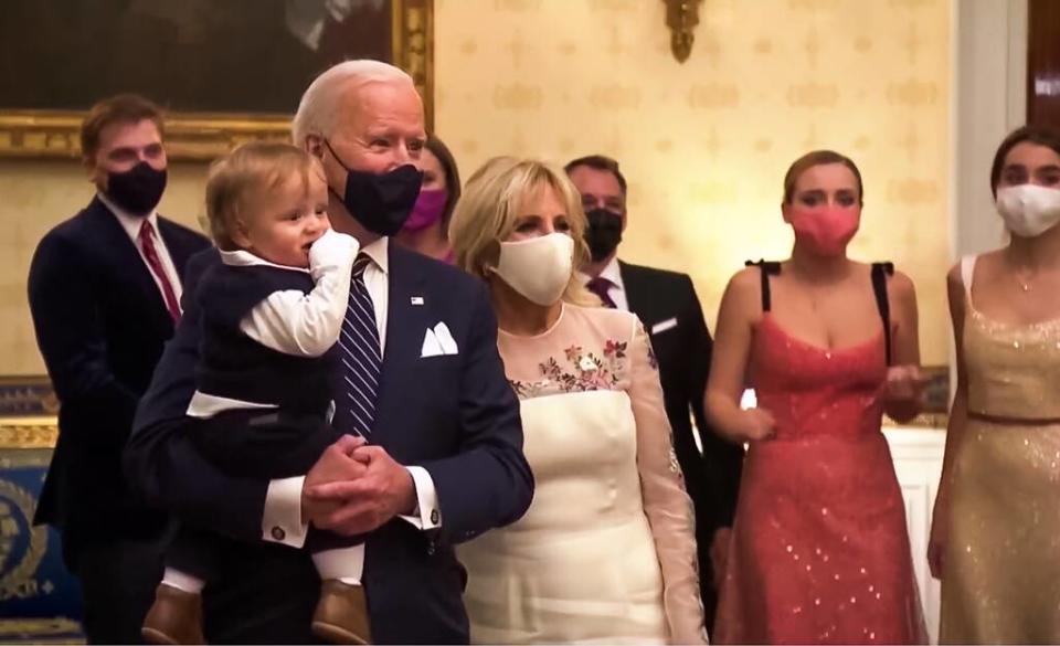 President Joe Biden Dancing, Baby, Celebrating America, 2021 Presidential Inauguration 	