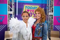 <p>As part of the festivities on <i>Today</i>, Kotb and Guthrie went as Elton John and Cyndi Lauper. The theme for the Halloween show was “Totally ’80s.” (Photo: Nate Congleton/NBC News’ “Today”) </p>