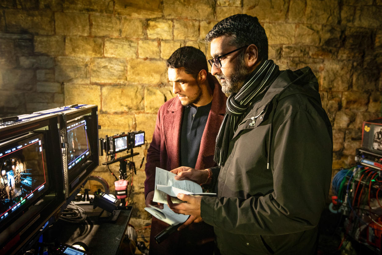  Virdee star Staz Nai with author AA Dhand as filming gets underway on the new BBC1 crime drama. 