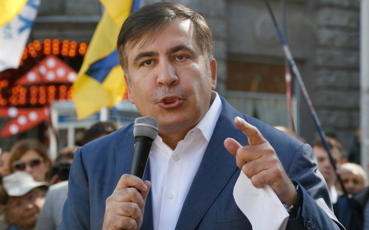 Former Georgian President and former Ukraine official, Mikheil Saakashvili  - AP