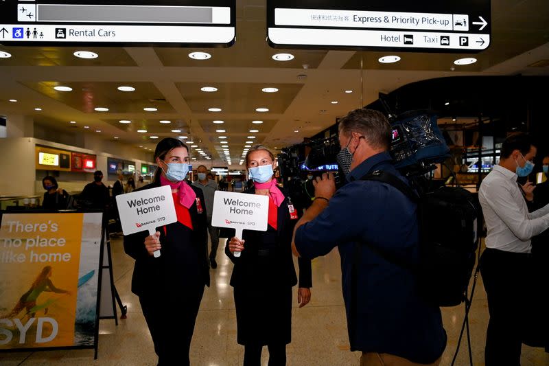 Sydney drops quarantine for Australian travellers for first time in pandemic