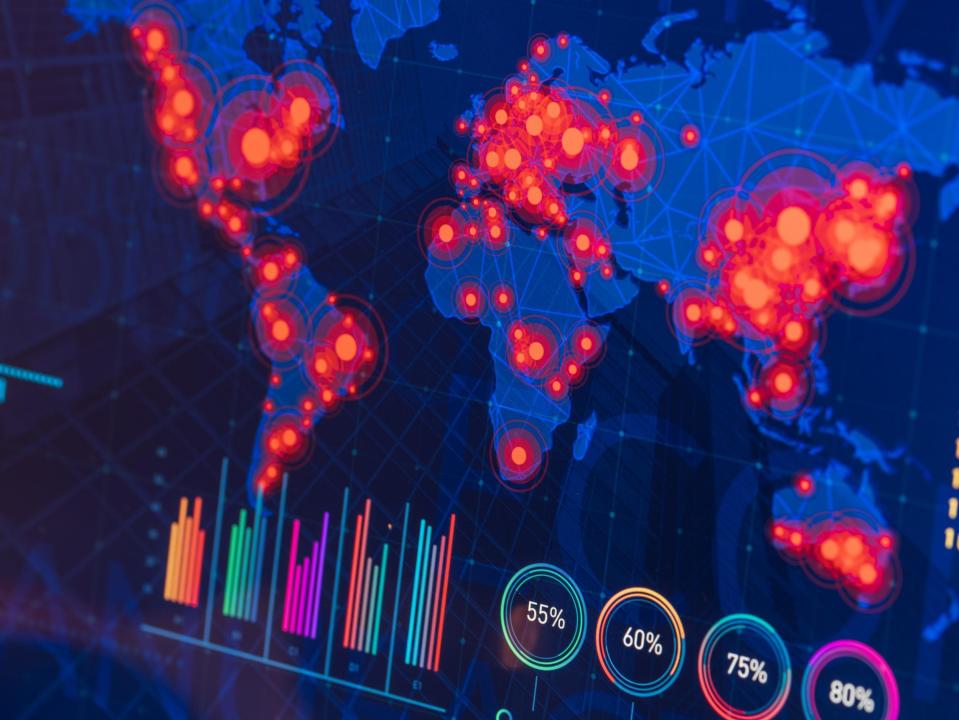 Data reveals the effect coronavirus has had on the economy, the environment and even our social habits (Getty)