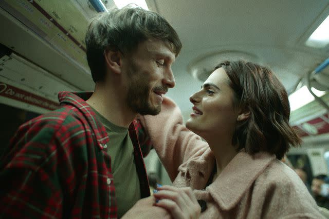 <p>Courtesy of Netflix</p> Richard Gadd and Nava Mau in 'Baby Reindeer'