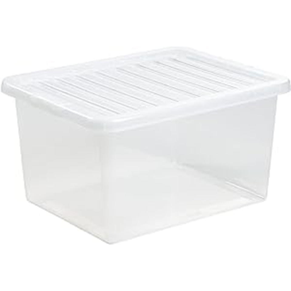 Clear plastic box