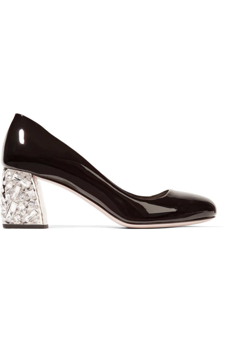 Miu Miu Crystal Embellished Pumps