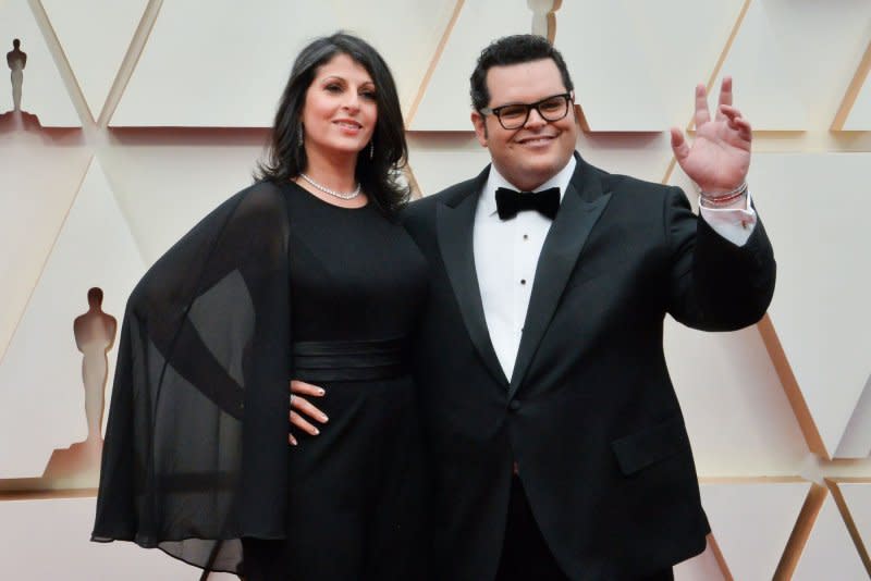 Ida Darvish and Josh Gad arrive for the 92nd annual Academy Awards at the Dolby Theatre in the Hollywood section of Los Angeles in 2020. File Photo by Jim Ruymen/UPI