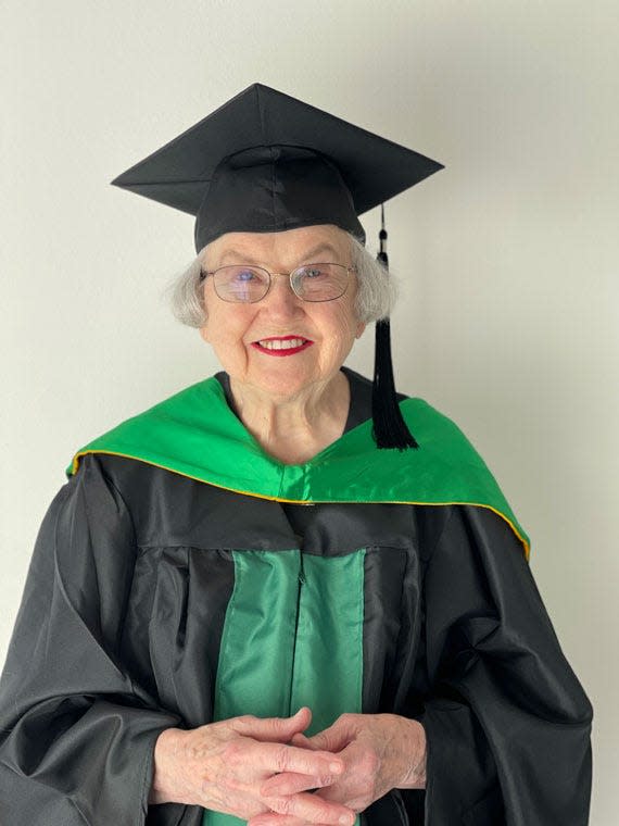 Minnie Payne, a 90-year-old Texas woman who graduated with her master's degree from the University of North Texas in December 2023. She is the oldest person to receive a degree from UNT at any level.