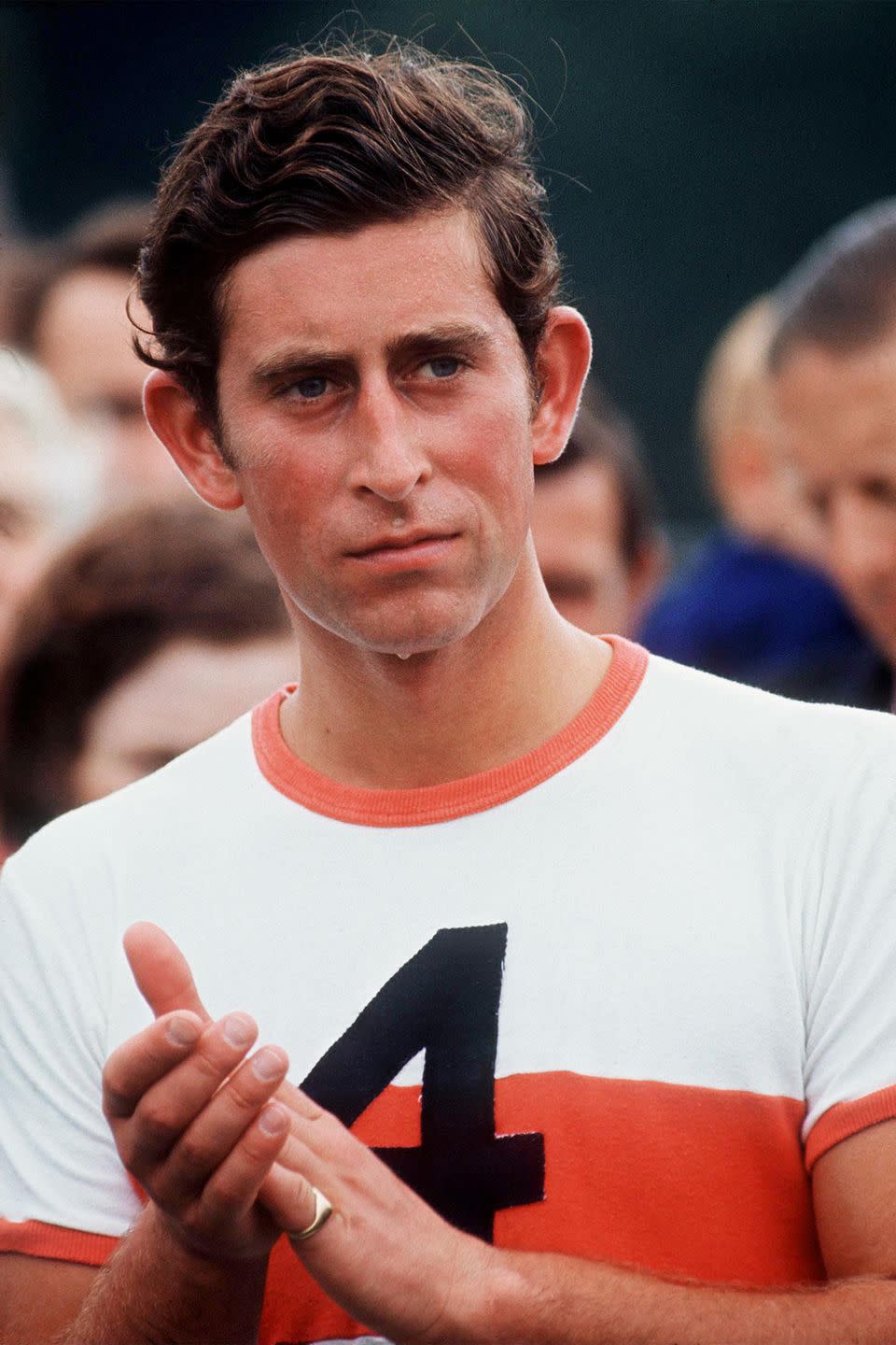 <p>Prince Charles is photographed after a game of polo.</p>