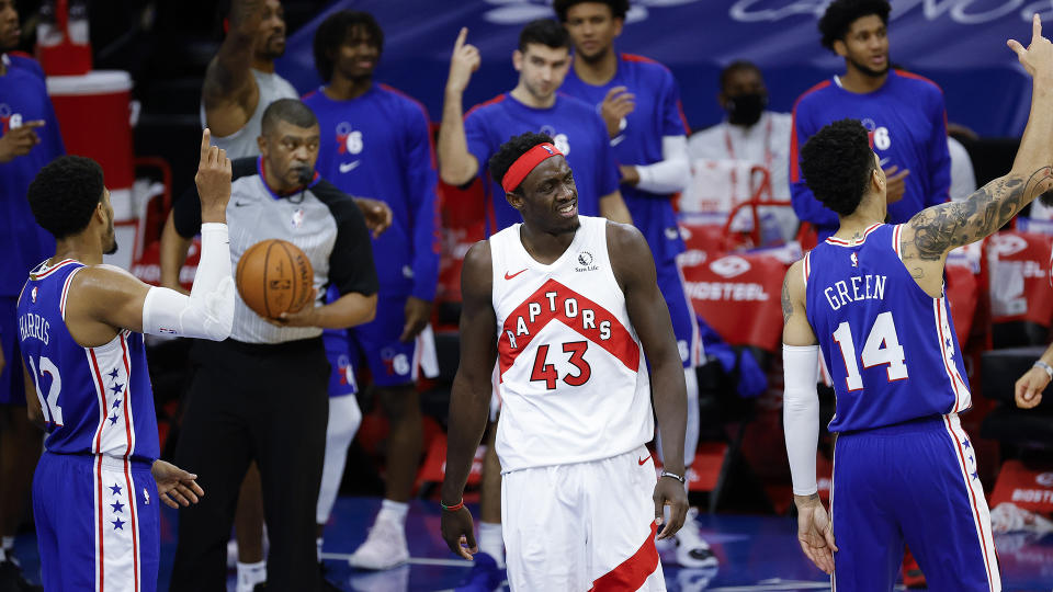 Pascal Siakam has not been effective in the paint this season. (Photo by Tim Nwachukwu/Getty Images)