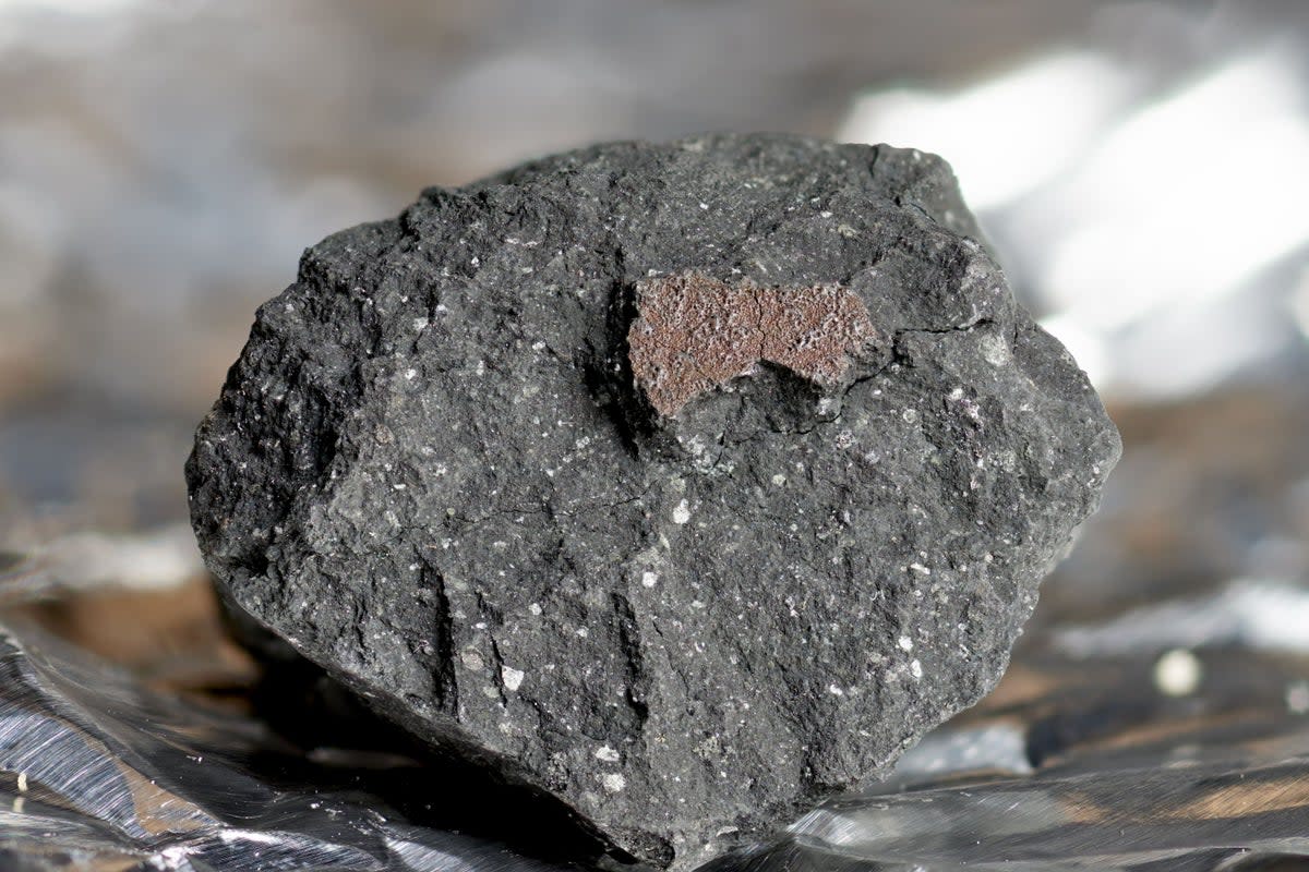 Extra-terrestrial water has been found for the first time in a meteorite that has fallen in the UK (Trustees of the Natural History Museum/PA) (PA Media)