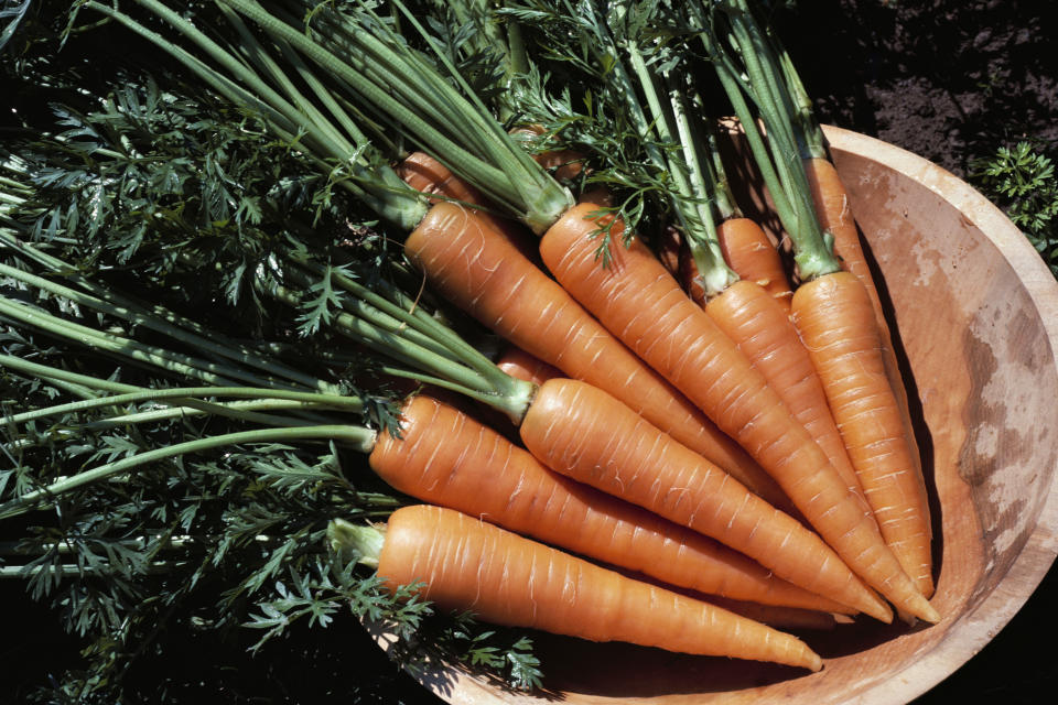 Carrots contain essential antioxidants that help fight free radicals. (Photo via Getty Images)