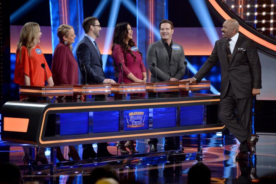 <p>Every contestant must bring three outfit options — preferably all featuring bright solid colors. A former contestant revealed the backup clothes allow producers to choose what looks best on camera. Don't worry: <a href="https://wach.com/news/local/a-behind-the-scenes-look-at-family-feud" rel="nofollow noopener" target="_blank" data-ylk="slk:Production calls families;elm:context_link;itc:0;sec:content-canvas" class="link ">Production calls families</a> beforehand to help plan outfits for the big day.</p>
