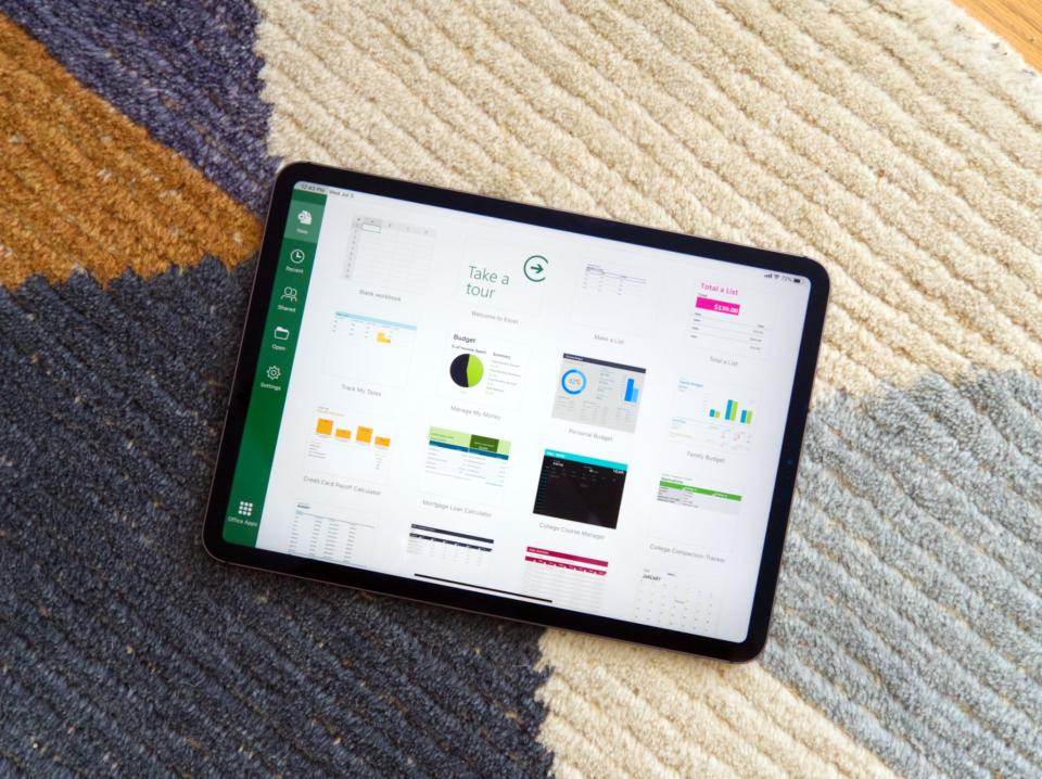 Excel on iPad
