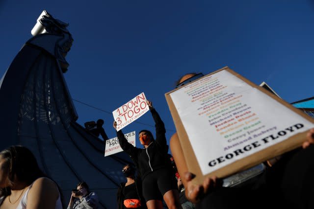 Protests have continued following the death of George Floyd 