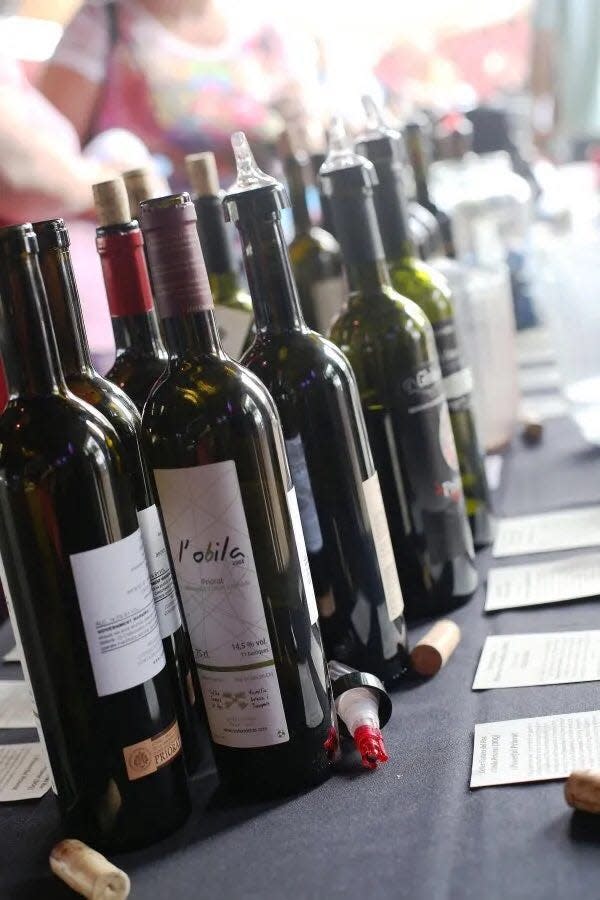 Lots of wines to try at the annual Beaver Wine Festival.