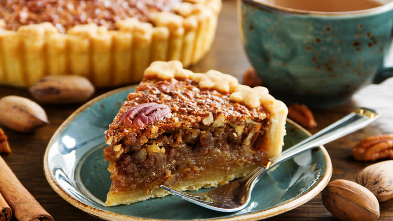 slice of pecan pie