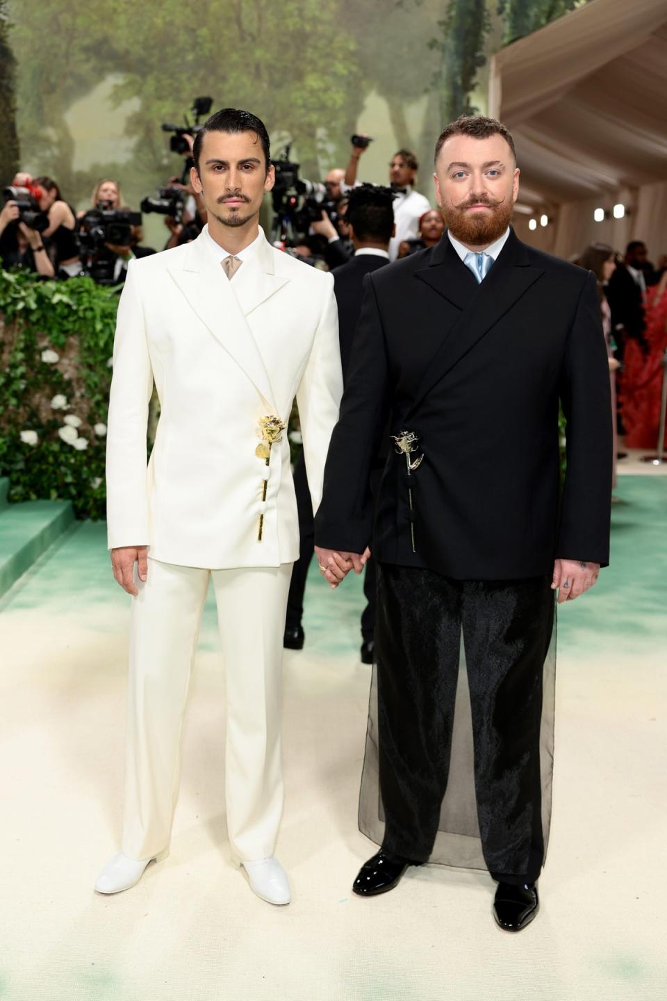 Christian Cowan and Sam Smith, both in Christian Cowan (Getty Images for The Met Museum/)