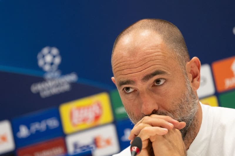 Then Olympique Marseille coach Igor Tudor attends a press conference ahead of Tuesday's UEFA Champions League Group D soccer match against Eintracht Frankfurt. Tudor is set to take over as coach of Italian Serie A club Lazio, according to widespread media reports on Saturday. Sebastian Gollnow/dpa