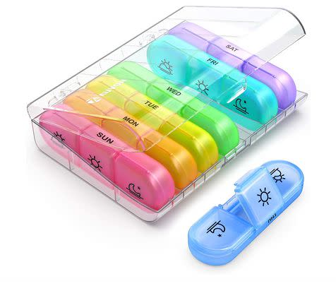 There's a 48% discount on this weekly 3-times-a-day pill organiser box