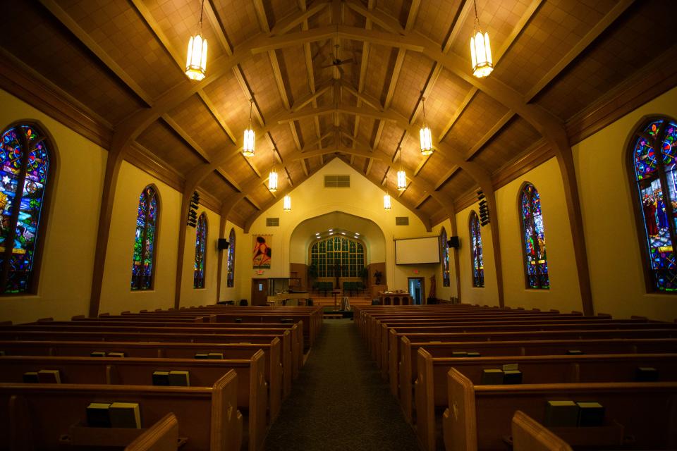 The interior of Maple Avenue Ministries on Wednesday, Feb. 15, 2023.