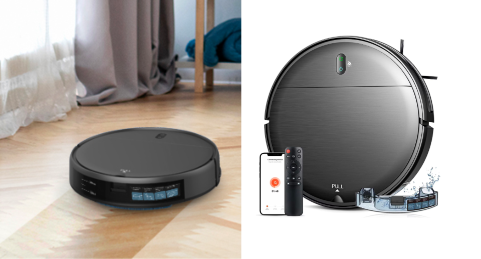 The MAMNV Robot Vacuum and Mop Combo is 80 per cent off right now at Amazon Canada. Photos via Amazon.