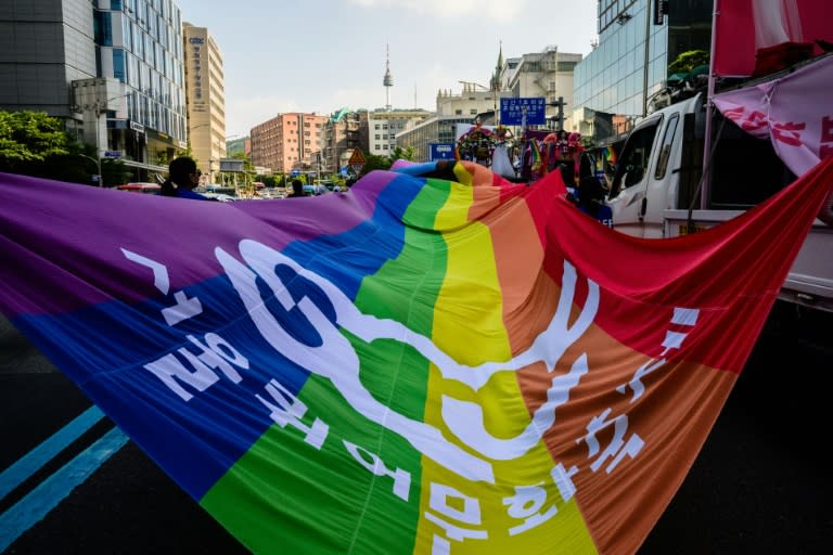 La celebración del Día del Orgullo en Seúl es una de los más grandes de Asia (ANTHONY WALLACE)