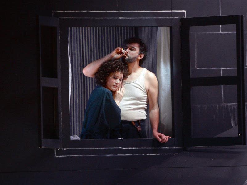 Jonas Kaufmann und Annalisa Stroppa in der Oper «Cavalleria rusticana» von Pietro Mascagni. Foto: Barbara Gindl