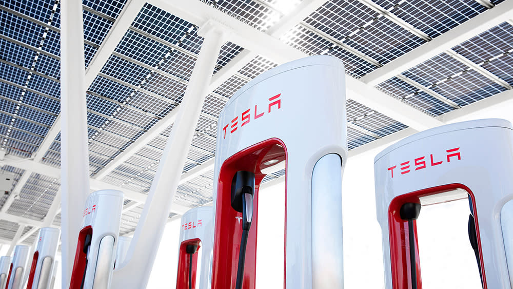 The Tesla Supercharger. - Credit: Courtesy of Tesla