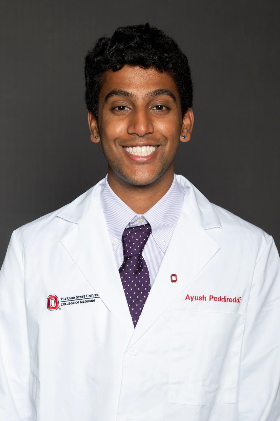 Ayush Peddireddi  is an Ohio State University medical student. The Centerville native has worked in biomedical research, medical journalism and regulatory medical writing.