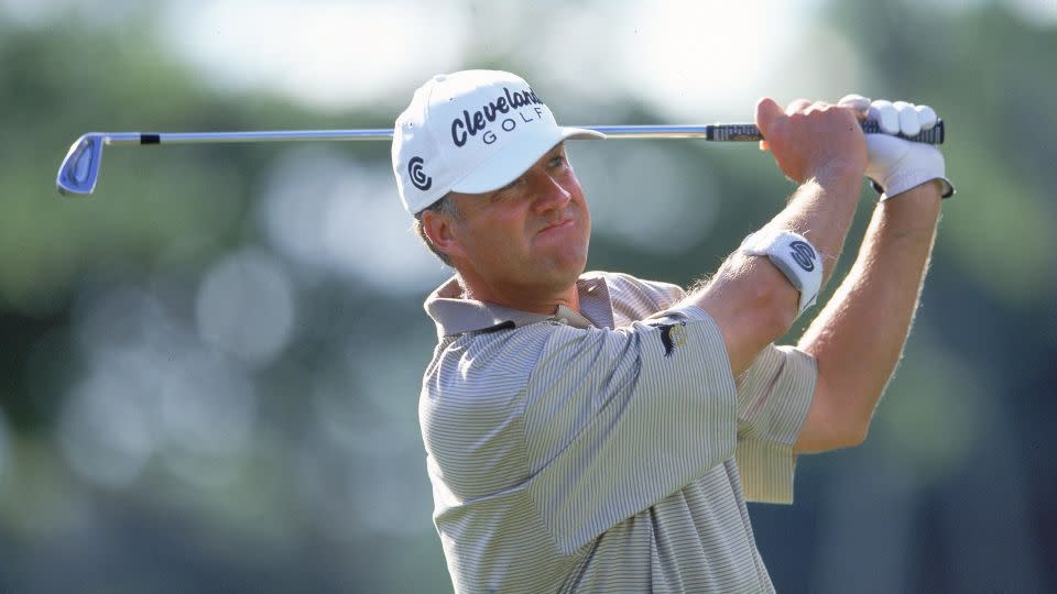 Magee follows his drive during the 2001 Sony Open. - Harry How/Getty Images/File