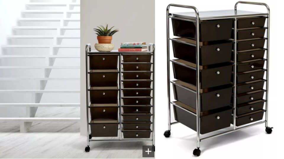 Vancouver Classics 15-Drawer Organizer Cart - The Home Depot, $100