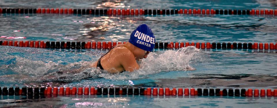 Sara Carter of Dundee was named Simmer of the Meet at the SMISL Championships Saturday.