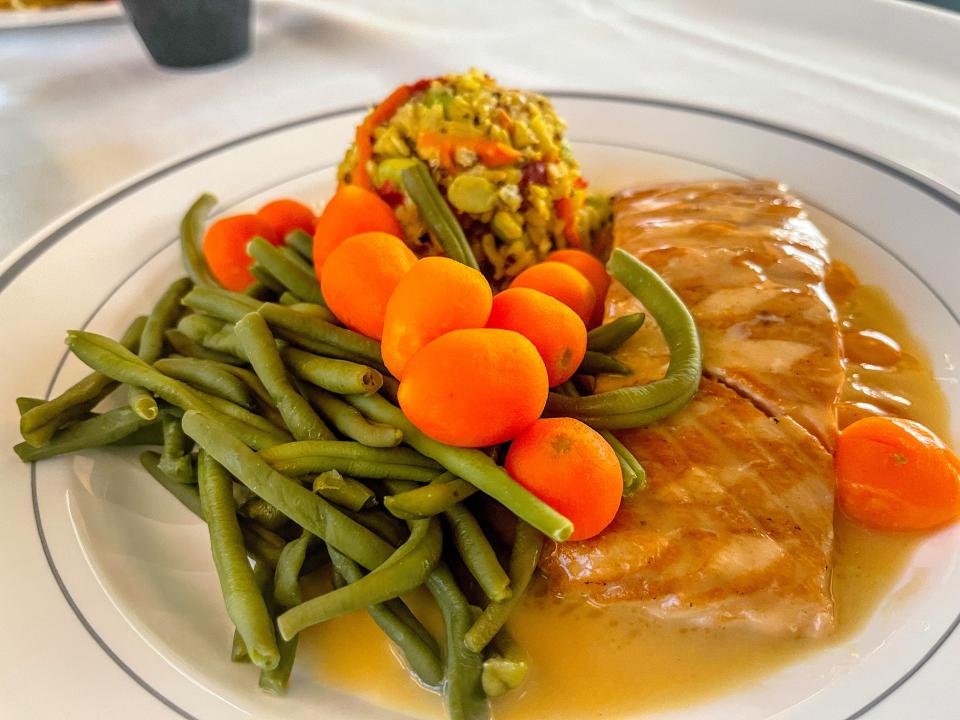 fish on a plate amtrak