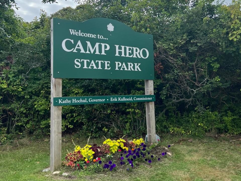 camp hero sign