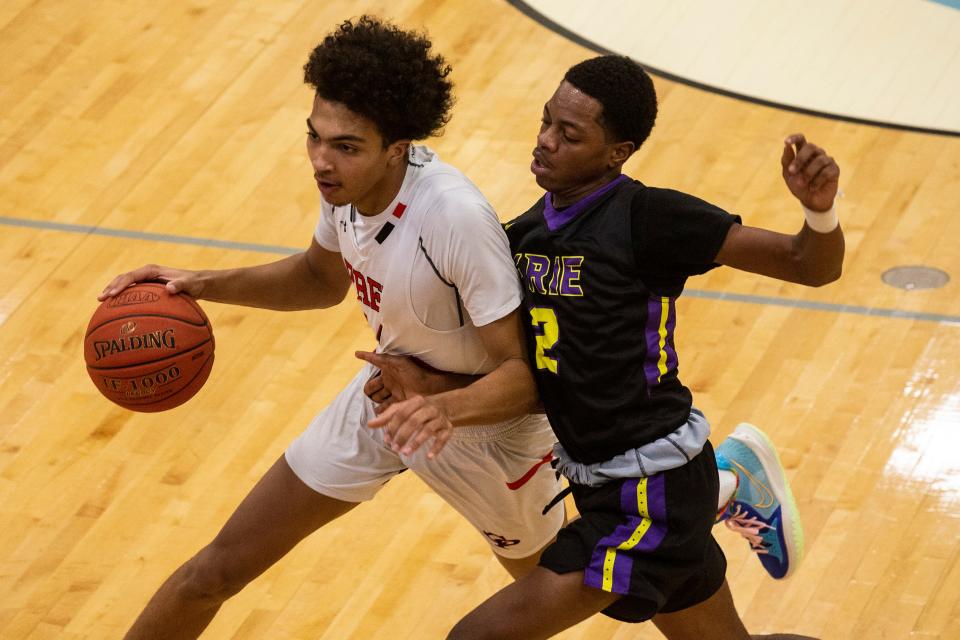 Zion Barksdale (left), Cathedral Prep