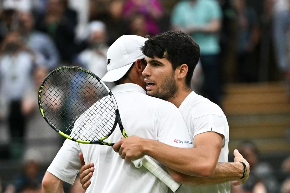 There was nothing but love and respect between the two men (AFP via Getty Images)