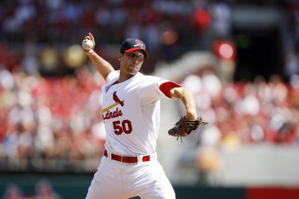 Adam Wainwright。(Photo by David E. Klutho/Sports Illustrated via Getty Images)  (SetNumber: X78601 TK2 R1)