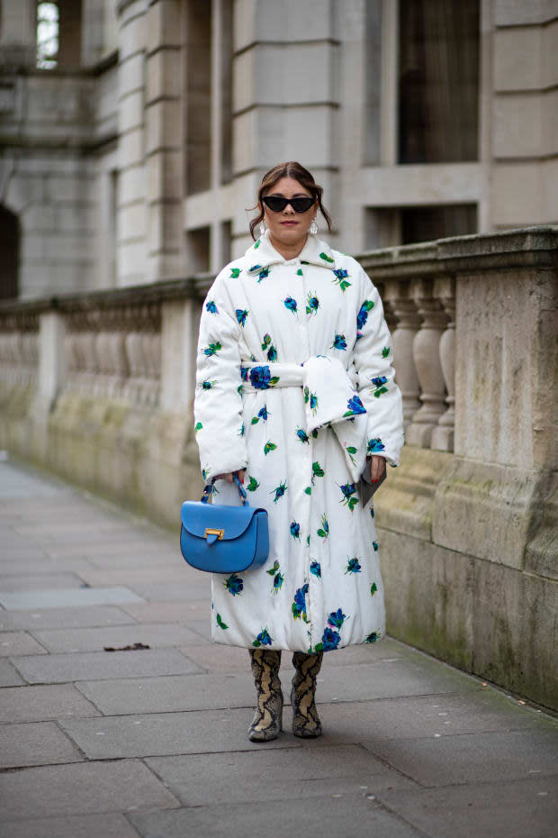 <p>On the street at London Fashion Week Fall 2020. </p>