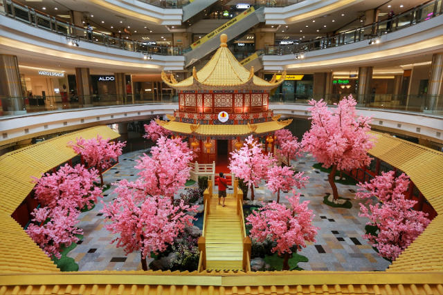 Chinese New Year decor at Klang Valley malls in full bloom despite