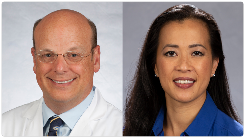 Dr. Matthias Loebe and Dr. Anita Phancao of Jackson Health System