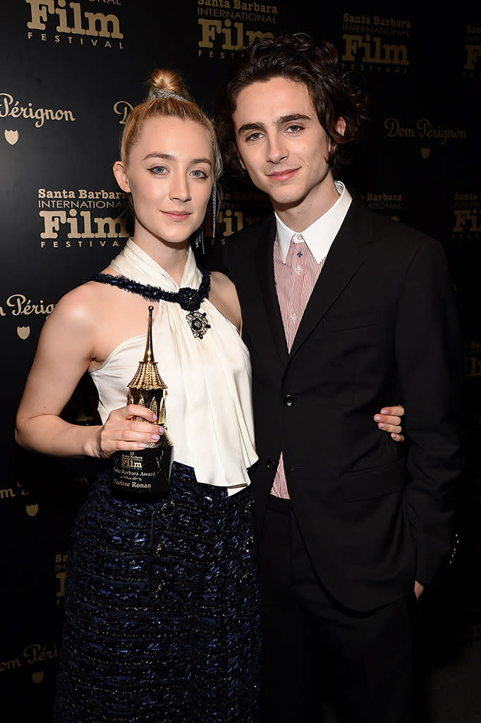 Saoirse Ronan and Timothée Chalamet