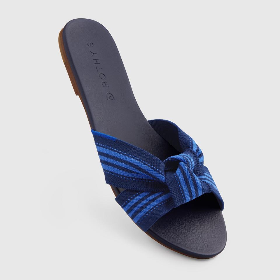 The Knot in Cobalt Stripe. Image via Rothy's.