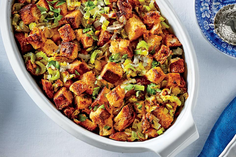 Cornbread Dressing with Sausage and Fennel