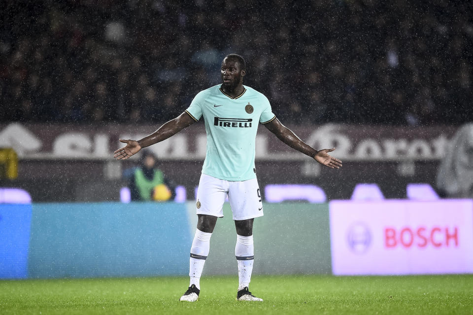 Romelu Lukaku of Inter Milan has once again been subject to the racism of Italian soccer. (Photo by Nicolò Campo/LightRocket via Getty Images)