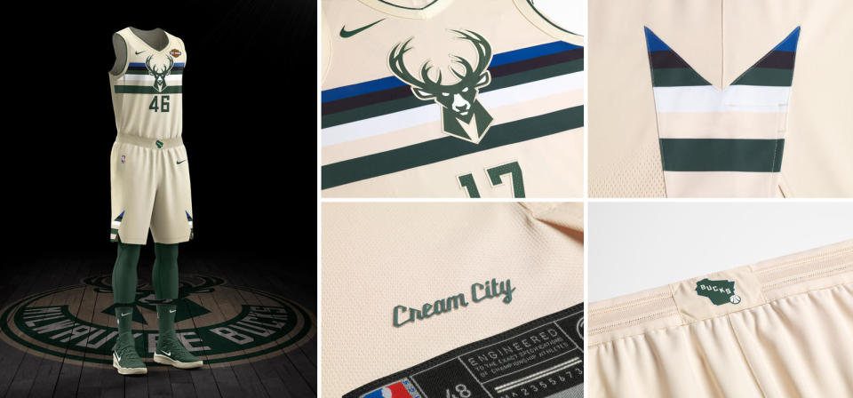 Milwaukee Bucks City uniform. (Nike)