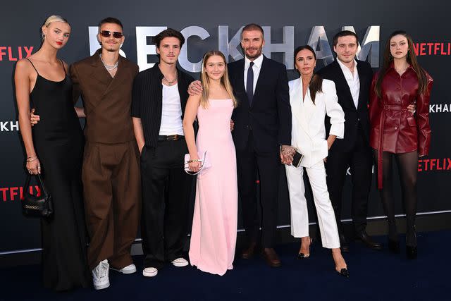 <p>Karwai Tang/WireImage</p> The Beckham family.