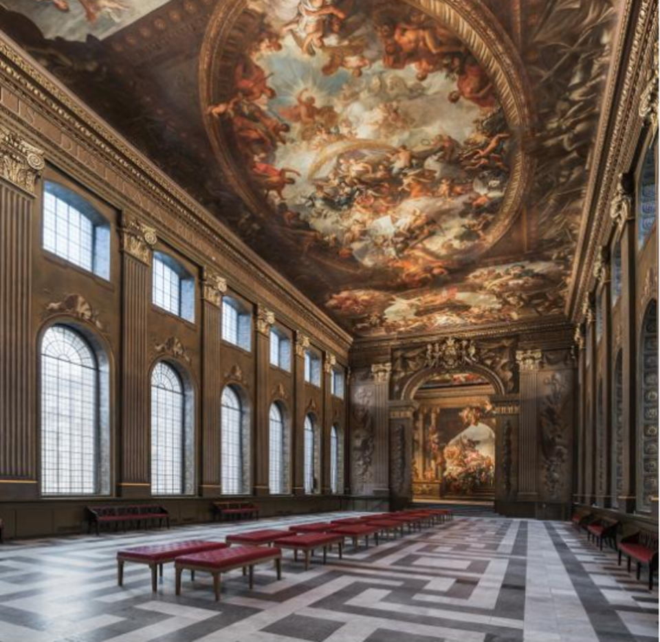 The Painted Hall, Greenwich, London: The Painted Hall at the Old Royal Naval College in Greenwich reopened in March after a two year conservation project to bring its magnificent ceiling back to life. The room has been referred to as the Sistine Chapel of the UK. (Visit Britain)