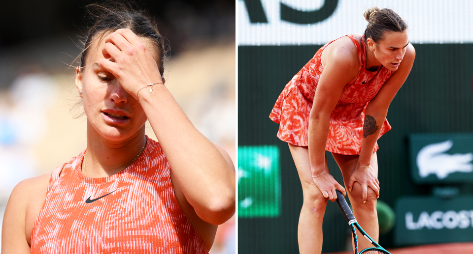 La campionessa dell'Australian Open Aryna Sabalenka e il due volte finalista di Wimbledon Ons Jabeur si sono ritirati dai prossimi Giochi Olimpici di Parigi.  Foto: Getty