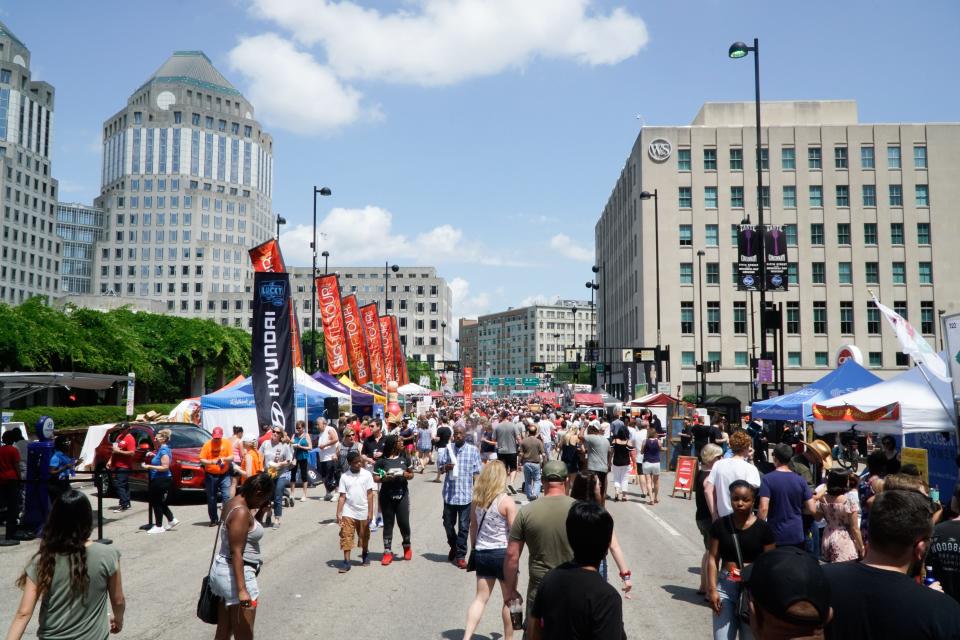 The crowd at Taste of Cincinnati, May 27, 2019.