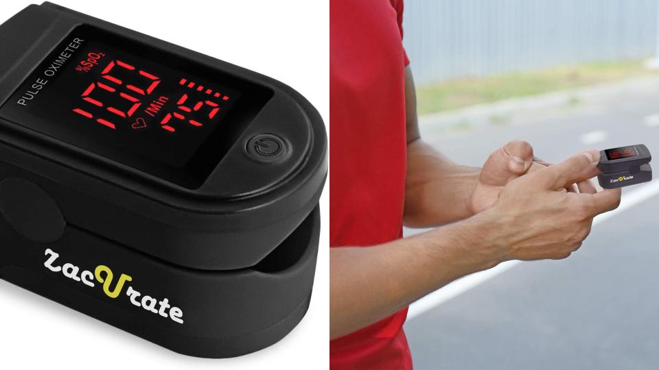 The Zacurate oximeter fits comfortably over fingers of most sizes.